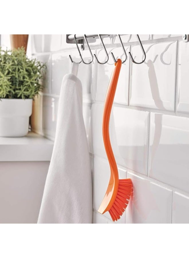 Dish-Washing Brush 25cm (Orange) - Image 2